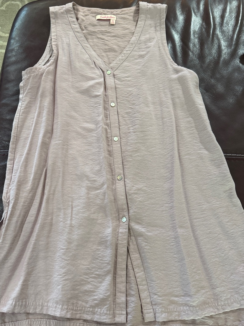 fresh produce Mauve-Taupe Scoop Neck Top